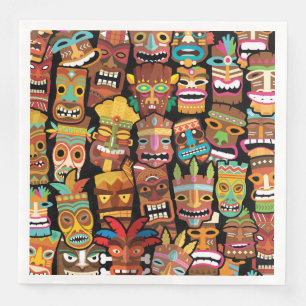 Tiki Mönster Pappersservett