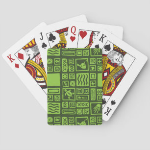 Tiki mönster spel kort