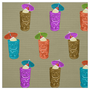 Tiki Mugg Retro Hawaiian Tropical Drinks Tyg