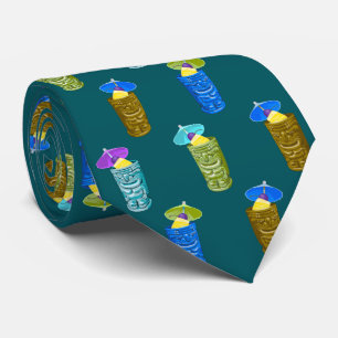 Tiki Mugg Tropical Cocktail Teal enkelsidig Slips