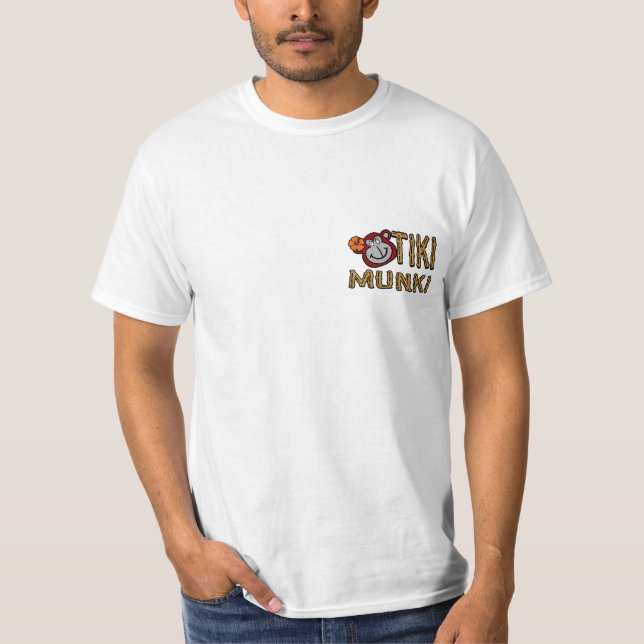 Tiki Munki gammalt n guld Tee Shirt (Framsida)