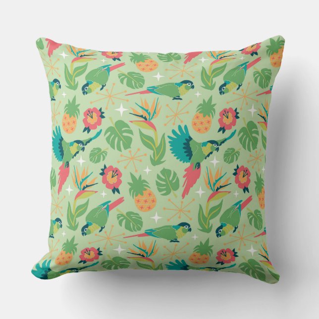 Tiki Parrot Pillow Kudde (Framsida)