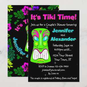Tiki Party Couple's Shower-inbjudan Inbjudningar