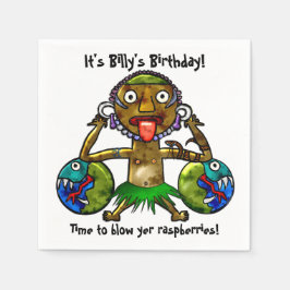 Tiki Party Funny Design (Personlig) Pappersservett