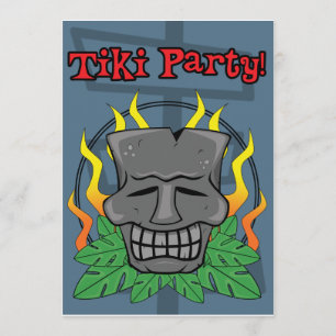 Tiki Party-inbjudan Inbjudningar