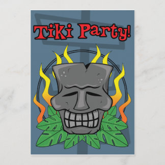 Tiki Party-inbjudan Inbjudningar