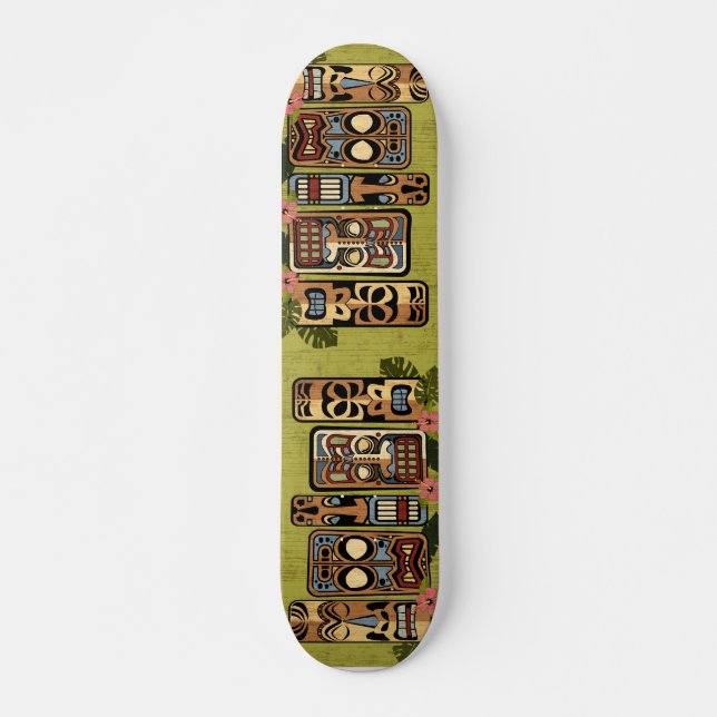 Tiki Party Skateboard Bräda 20,5 Cm (Framsida)