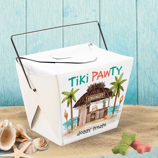 Tiki Pawty Tropical Hund Party Doggy Treats Presentaskar (Skapare uppladdad)