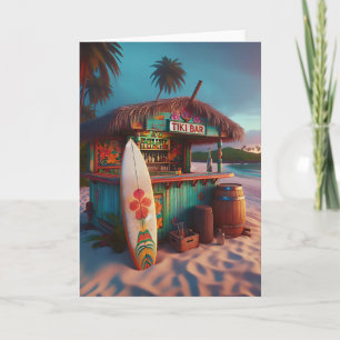 Tiki Pub i slutet av Beach-dagen Kort