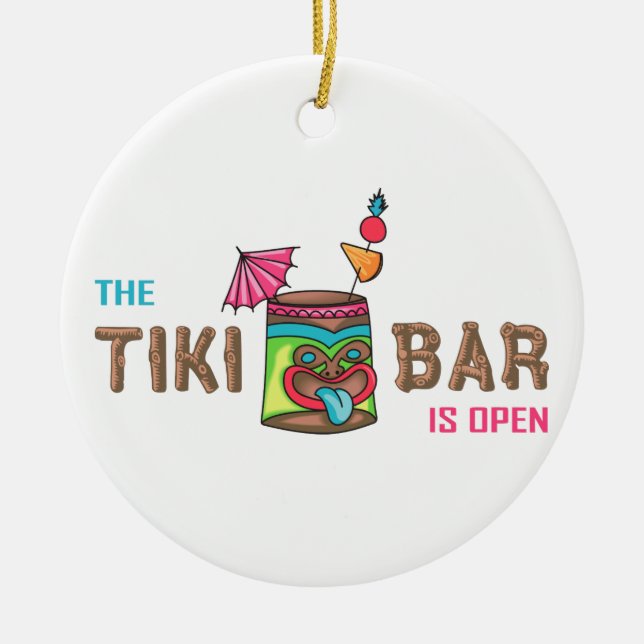 Tiki Pub Julgransprydnad Keramik (Framsidan)