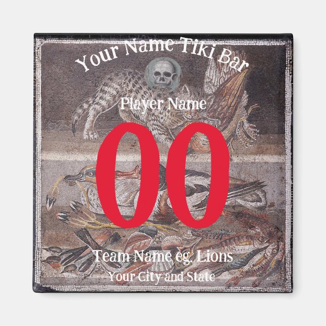 Tiki Pub nummer namn stadsstatsslagslogan Magnet (Framsidan)