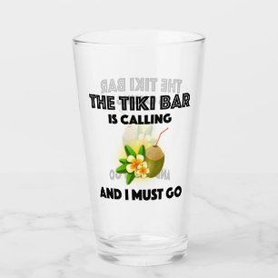 Tiki Pub ringer och jag måste gå till tropisk Glaskopp