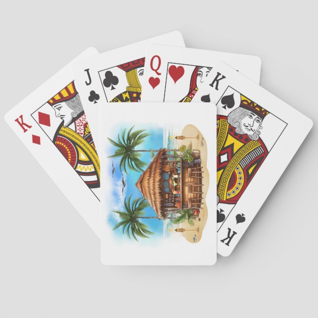 Tiki Pub-spelkort Casinokort (Baksidan)