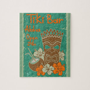Tiki Pub Vintage Stil Pussel