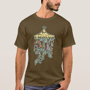 Tiki rumfåglar vid tOny Tiki T Shirt