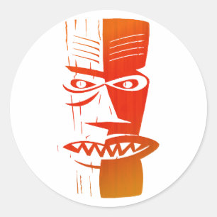 Tiki Runt Klistermärke