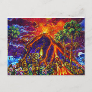 Tiki Sacrifice-vykort Vykort