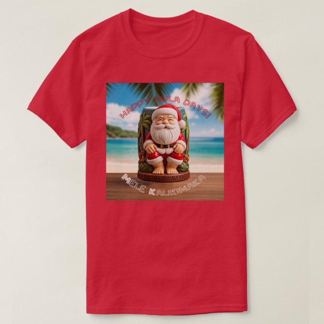 Tiki Santa T Shirt (Design framsida)