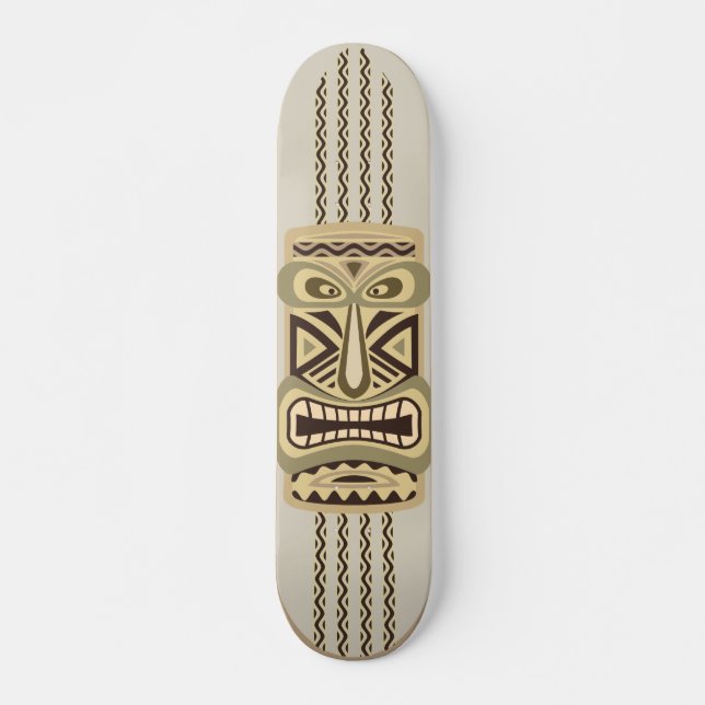 Tiki solbränna skateboard bräda 19,5 cm (Framsida)