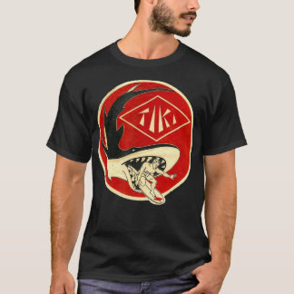 TIKI Surfa Akta för hajkillen T Shirt