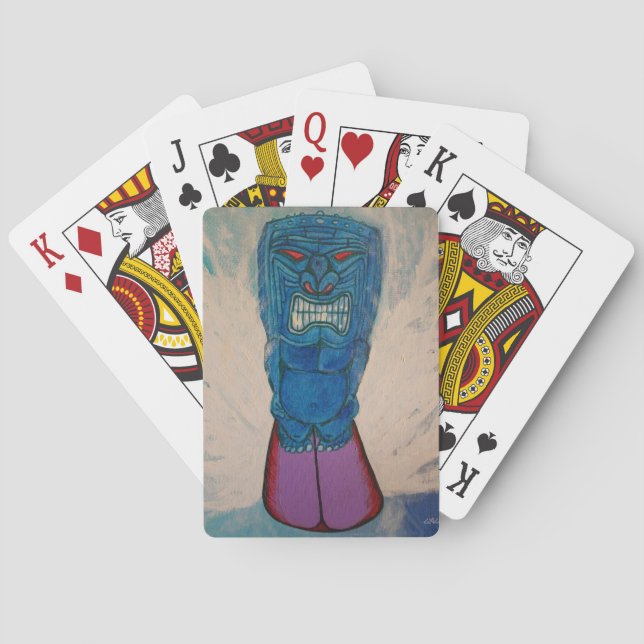 Tiki Surfa Kung Casinokort (Baksidan)