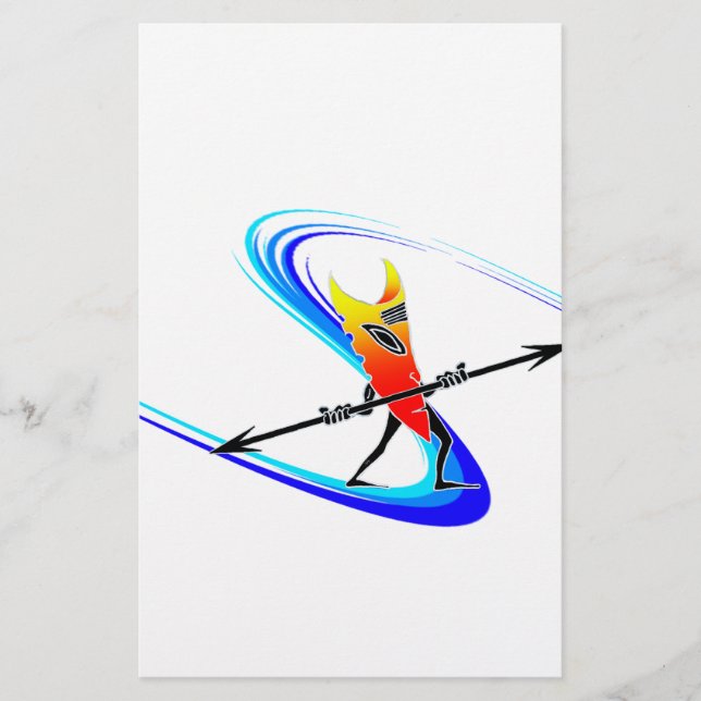 Tiki Surfer Brevpapper (Framsida)