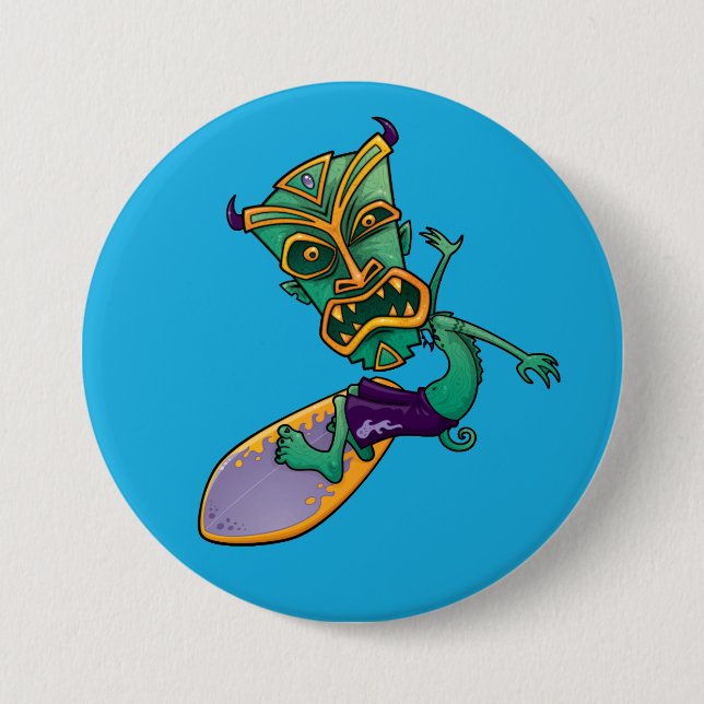 Tiki Surfer Knapp (Framsida)