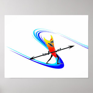Tiki Surfer Poster