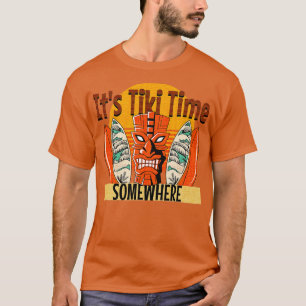 Tiki-tiden någonstans Surfboard Tropical Pub T Shirt