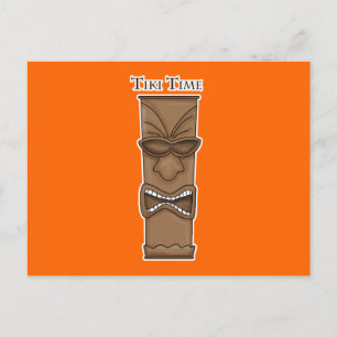 Tiki-tidskort Vykort