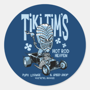 Tiki Tim Runt Klistermärke