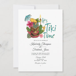 Tiki Time Luau Sommar Strand Bröllop Inbjudningar
