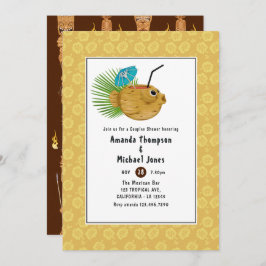 Tiki Time Luau Summer Beach Par Shower Inbjudningar