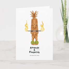 Tiki Time Luau Summer Beach Wedding Program