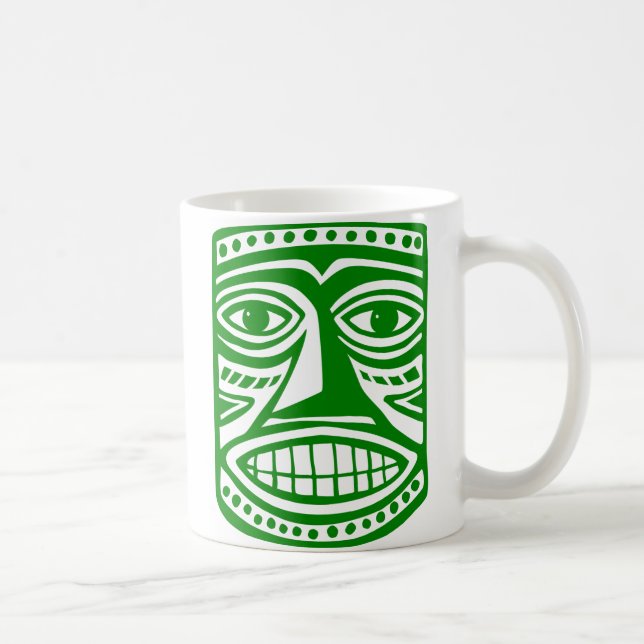 Tiki Toby - Grönt Kaffemugg (Höger)