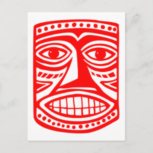 Tiki Toby - Red Vykort