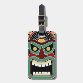 Tiki Totem anpassningsbar text Bagagetapp 3 Bagagebricka
