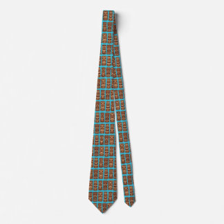 Tiki Totem themed tropical Neck Tie Slips