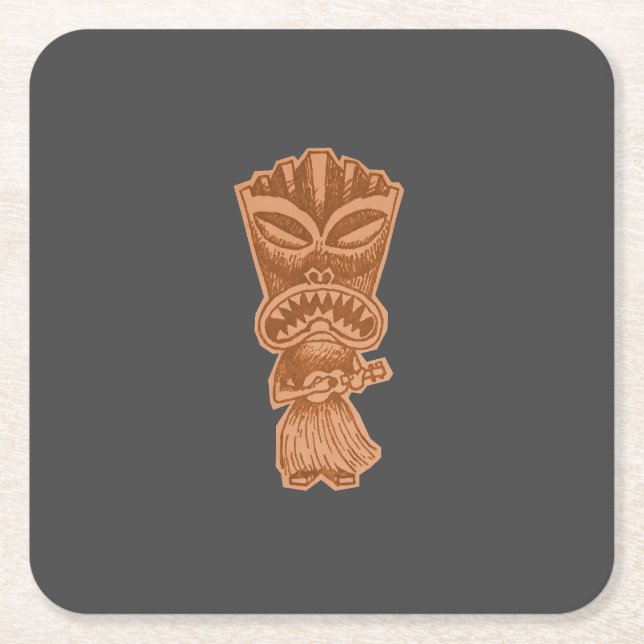 Tiki Underlägg Papper Kvadrat (Framsidan)