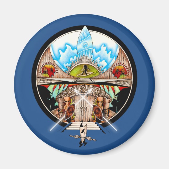 Tiki Village Magnet (Framsidan)