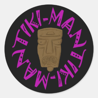 Tikiman Runt Klistermärke