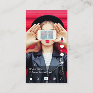TikTok Influencer Namecard Visitkort