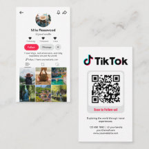 Tiktok Profilbild Grid Följ mig QR-kod