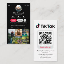 Tiktok Profilbild Grid Följ mig QR-kod