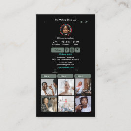 TikTok Sage Grönt Social Media QR-kod Visitkort