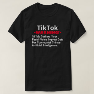 TikTok samlar in data om ras och röst T Shirt