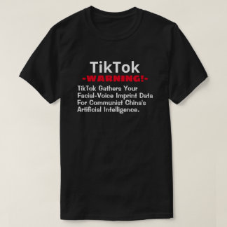 TikTok samlar in data om ras och röst T Shirt