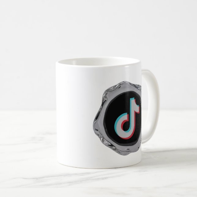 TikTok-tematiserad kaffemugg för social medie-entu (Framsida höger)