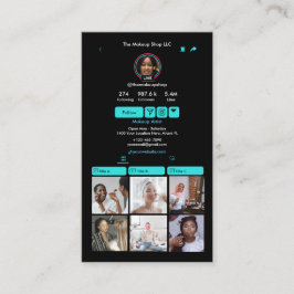 TikTok Turcos Social Media QR-kod Visitkort