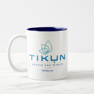 Tikun logotypmugg Två-Tonad mugg